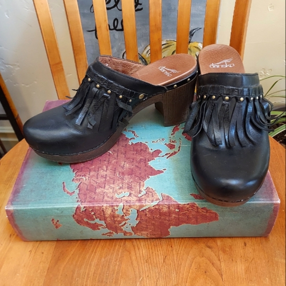 Dansko Fringed Mules